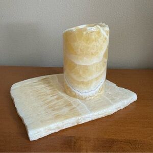 Honeycomb Calcite  Candle Holder